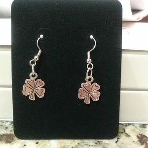 Silver Shamrock earrings